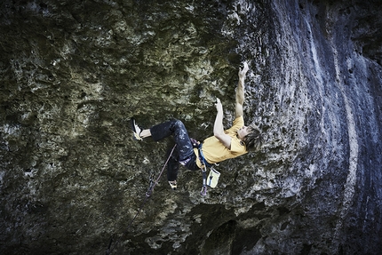 Alex Megos, Frankenjura, Germania, Germany - Alexander Megos climbing in the Frankenjura, Germany