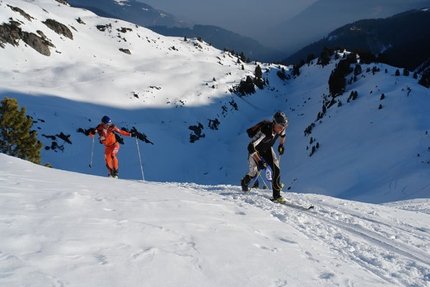 22nd Pierra Menta - Giacomelli and Lunger following the leaders.
