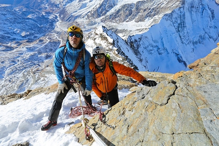 Gérard Ottavio - Gérard Ottavio (on the left) with a client on the Matterhorn