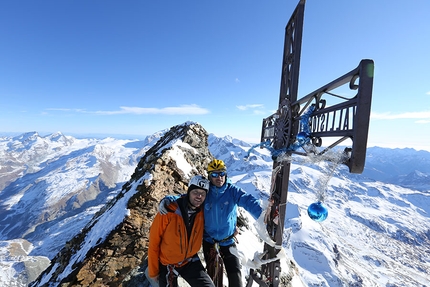 Gérard Ottavio - Gérard Ottavio (on the right) with a client on the Matterhorn