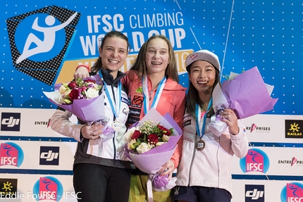 Coppa del Mondo Lead 2016 - Coppa del Mondo Lead 2016 Xiamen, Cina: Anak Verhoeven, Janja Garnbret e Jain Kim