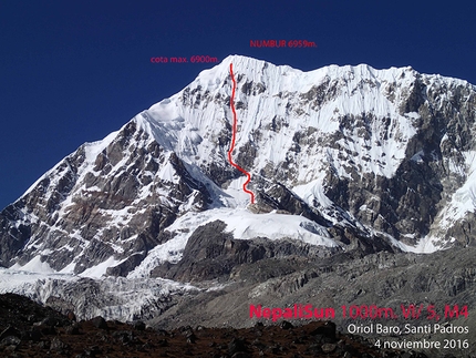 Nepal, Oriol Baró, Roger Cararach, Santi Padrós - 'Nepali Sun', Monte Numbur (Oriol Baró, Santi Padrós, 04/11/2016)