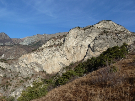 Cateissard, Val di Susa - La parete del Cateissard, Val di Susa