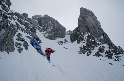 Ski mountaineering and Speed Riding in the Georgian Dolomites