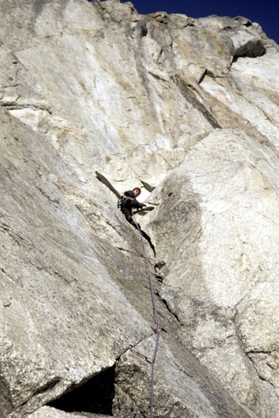 Giusto Gervasutti - In arrampicata sulla Gervasutti alla Est delle Grandes Jorasses