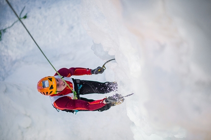 Ice Climbing World Cup 2017 - Durante la Coppa del Mondo di arrampicata su ghiaccio 2017 a Corvara - Rabenstein. Speed.