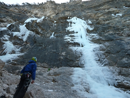 The Lady of the Valley, nuova cascata di ghiaccio in Valle Scura, Valsugana