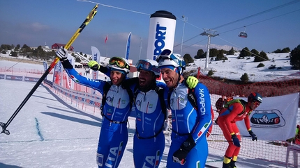 Coppa del Mondo di scialpinismo 2017 - Robert Antonioli, Michele Boscacci e Nadir Maguet, vincitori dello Sprint a Erzincan in Turchia.