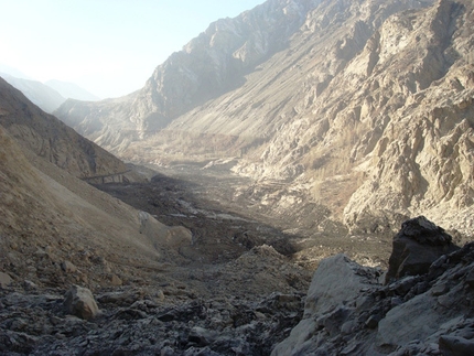 Landslide in the Hunza Valley, Pakistan