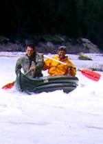 Patagonia by Water,  Marcello Cominetti, Lorenzo Nadali - Marcello Cominetti & Lorenzo Nadali, Prove con la canoa sul Boite