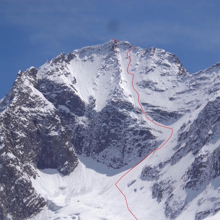 Dolomiti, sci ripido, sci estremo - Sci ripido e sci estremo in Dolomiti: Cima Cercen Parete Nord-Ovest, tracciato