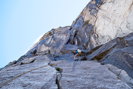 Cerro Mariposa, l'avventura patagonica di Luca Schiera e Paolo Marazzi - Discesa in doppia dalla parete NE del cerro Mariposa