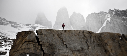 Torres del Paine - Small man, big mountain