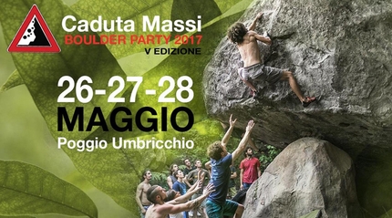 Poggio Umbricchio, boulder, Abruzzo - Dal 26 al 28 maggio 2017 andrà in scena il Caduta Massi Boulder Party, il raduno di arrampicata boulder a Poggio Umbricchio (Teramo, Abruzzo) giunto alla sua V edizione.