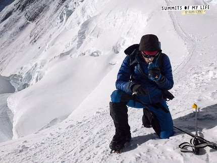 Kilian Jornet Burgada, Everest - Kilian Jornet Burgada durante la sua veloce salita dell'Everest il 22 maggio 2017