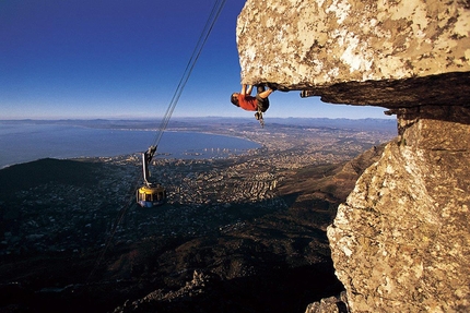 Christoph Hainz - Christoph Hainz climbing above Cape Town, South Africa