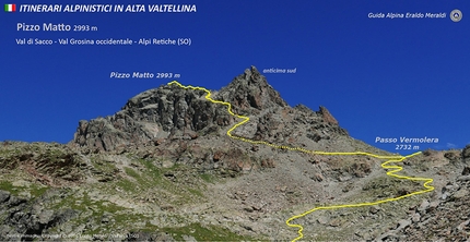 Pizzo Matto, Valtellina - La via normale al Pizzo Matto in Val Grosina