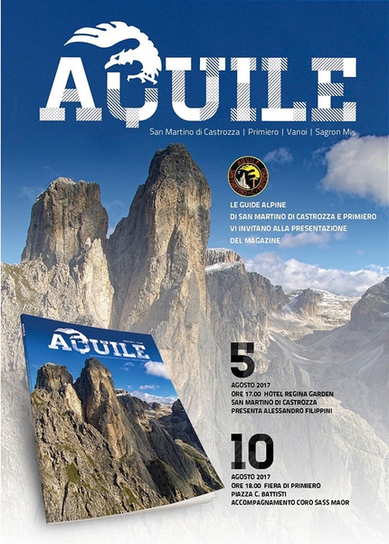Aquile, la rivista delle Guide Alpine di San Martino di Castrozza e Primiero festeggia 5 anni