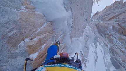 Markus Pucher, Aguja Guillaumet, Patagonia - Markus Pucher during his attempt to solo climb Fitz Roy in winter (08/2017)