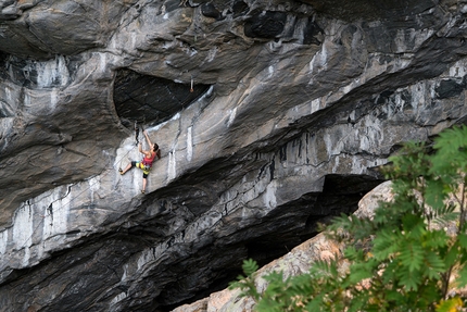 Iva Vejmolová, Flatanger, Norway - Paige Claassen climbing Odin's Eye 8c+ at Flatanger, Norway