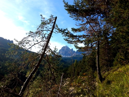 Boulder a Cortina d'Ampezzo, Dolomiti, Luca Zardini - Boulder a Cortina: la vista sulle Tofane