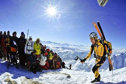 Pierra Menta 2010 - Steph Roguet on the summit of Grand Mont