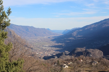 Gran Rotsa, Val Clarea, Valle di Susa - Panorama sulla valle