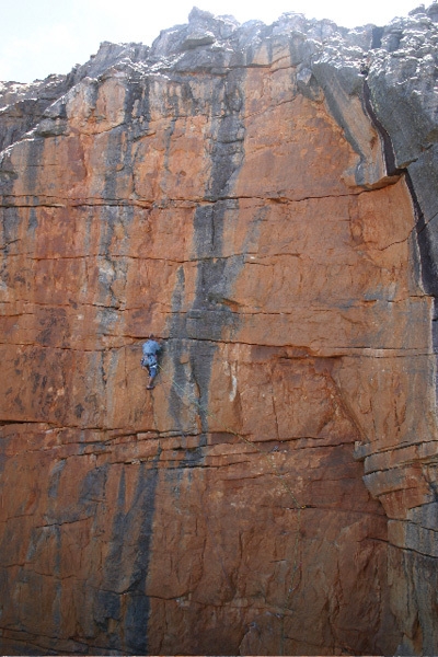 South Africa - The immaculate monster pitch of Comes a Time (6b) Tafelberg