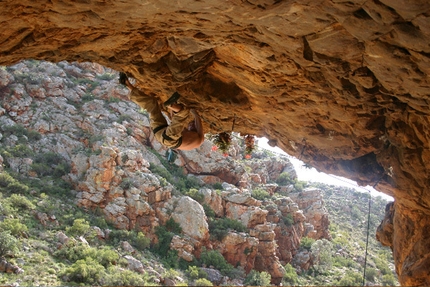 South Africa - On a new route in Montagu (±7c)