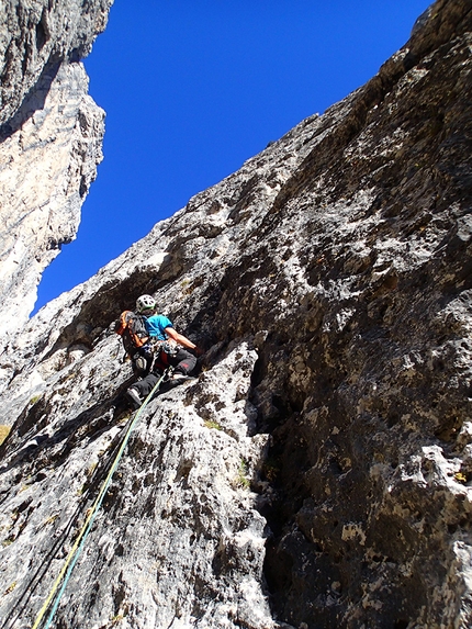 Pale di San Lucano, nuova via d’arrampicata in Dolomiti per Santiago Padros e Luca Vallata