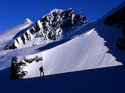 Val d'Ayas, scialpinismo sul Monte Rosa