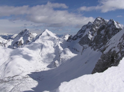 Scialpinismo in Carnia - Scialpinismo in Carnia: Rauchkofel dal Volaia