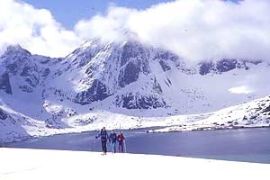Isole Lofoten Scialpinismo in Norvegia - Durante la salita alla cima dell' Andopshesten, nelle Lofoten meridionali
