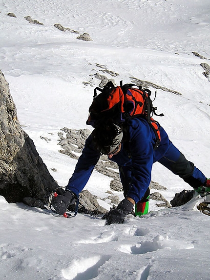 Alpi Giulie: scialpinismo in Friuli  - Salita al Monte Canin, versante sud.