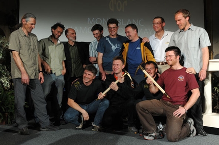 Piolet d'or 2010 - Foto di gruppo per i nominati del 18° Piolet d'or