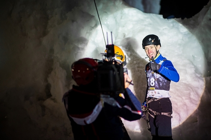 Ice Climbing World Cup 2018 - Anton Nemov wins the second stage of the Ice Climbing World Cup 2018 at Corvara - Rabenstein