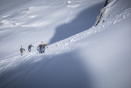 Transcavallo 2018, Alpago, scialpinismo - Durante la 35° gara di scialpinismo Transcavallo