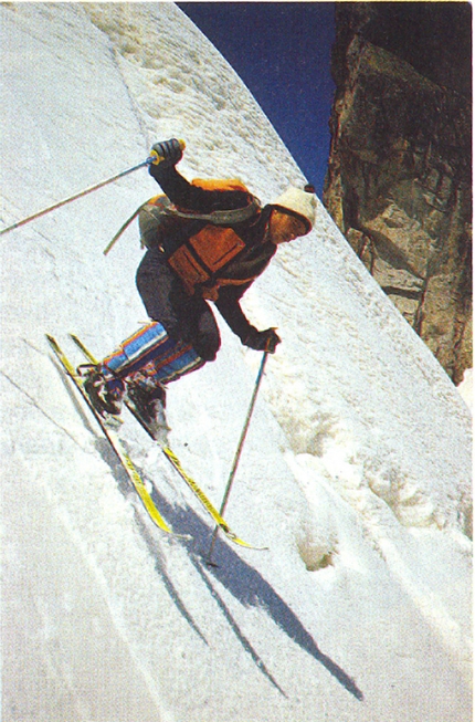 Sciatori di Montagna. 12 storie di chi ha fatto la storia dello sci alpinismo, Giorgio Daidola - Sciatori di Montagna: Heini Holzer in una discesa estrema nelle Alpi Centrali