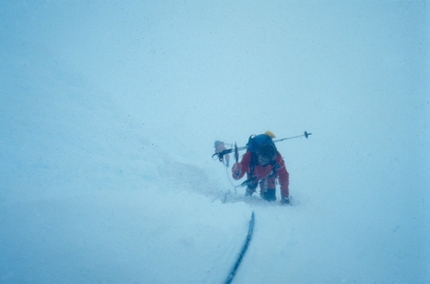 Monte Sarmiento - Ragni di Lecco 1986 - On the North Face