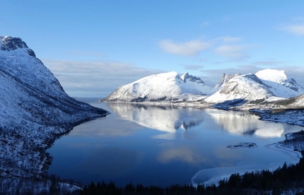 Arctic Pole Ice Climbing Trip 2018, Marcello Sanguineti, Fulvio Conta, Floriano Martinaglia, Tommaso Regesta - Cascate di ghiaccio in Norvegia: Bergsfjorden