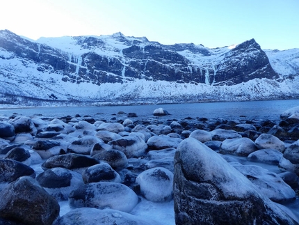 Arctic Pole Ice Climbing Trip 2018, Marcello Sanguineti, Fulvio Conta, Floriano Martinaglia, Tommaso Regesta - Cascate di ghiaccio in Norvegia: Ersfjord