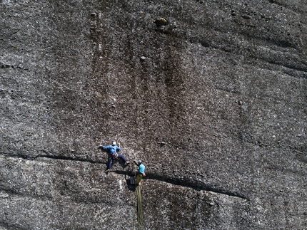 Meteora Greece - Rock climbing at Meteora in Greece: climbing Marvelous Marbles (165m, 9+).