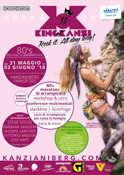 King of Kanzi 2018, il Climbing Festival anni '80 in Austria