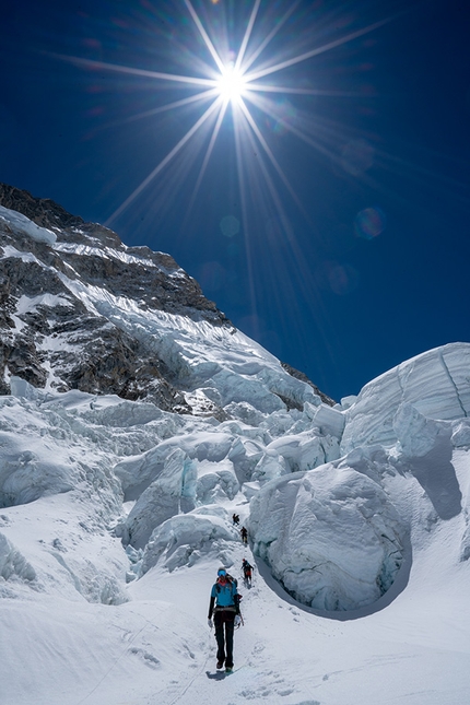 Everest - Lhotse traverse, Sherpa Tenji, Jon Griffith - Everest - Lhotse traverse