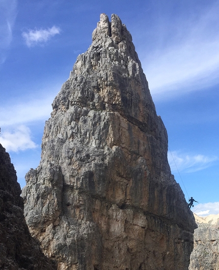 Cinque Torri, Dolomites - Climbing at Cinque Torri, Dolomites