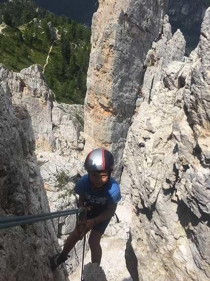 Cinque Torri, Dolomites - Climbing at Cinque Torri, Dolomites