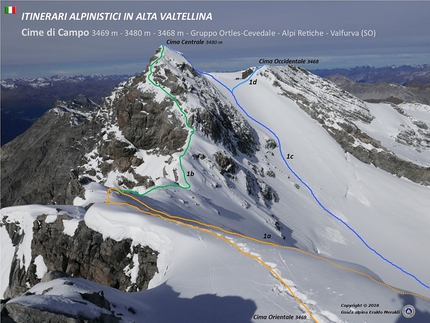 Cime di Campo, alpinismo isolato in Alta Valtellina