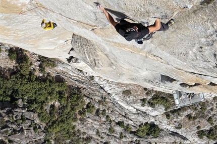 El Capitan, Lurking Fear, Yosemite - Lurking Fear El Capitan: Matteo de Zaiacomo sul tiro 11