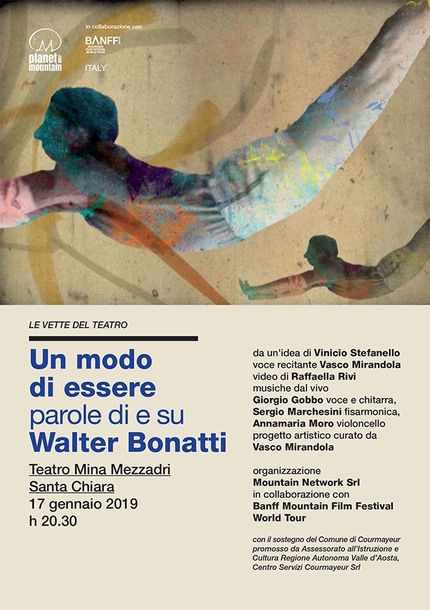 Walter Bonatti: a Brescia lo spettacolo Un modo di essere. Parole di e su Walter Bonatti