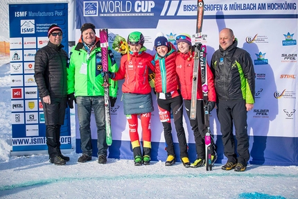 Ski Mountaineering World Cup 2019 - Ski Mountaineering World Cup 2019 at Bischofshofen, Austria: 2. Claudia Galicia Cotrina (ESP) 1. Axelle Mollaret (FRA) 3. Marianne Fatton (SUI)